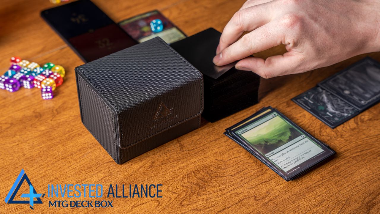 Amazon.com: Invested Alliance MTG Deck Box (Black) | 100 Card Kit